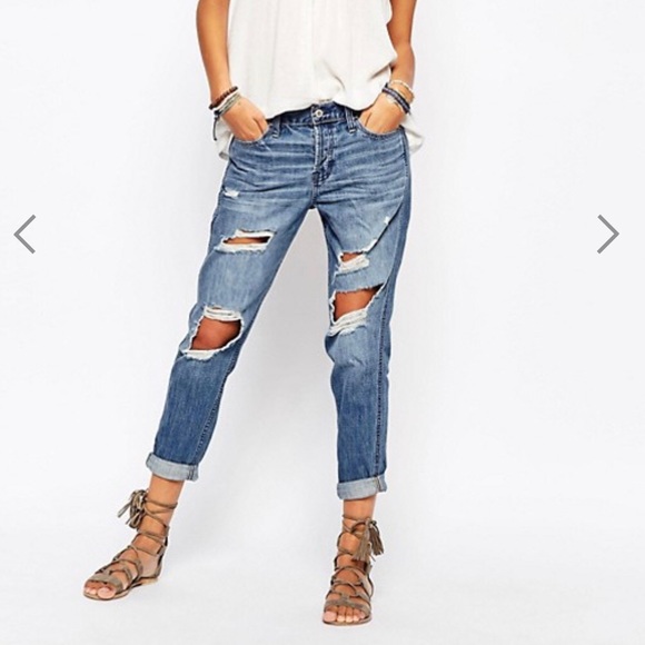 Hollister Denim - Hollister Destroyed Boyfriend Jeans Size 3